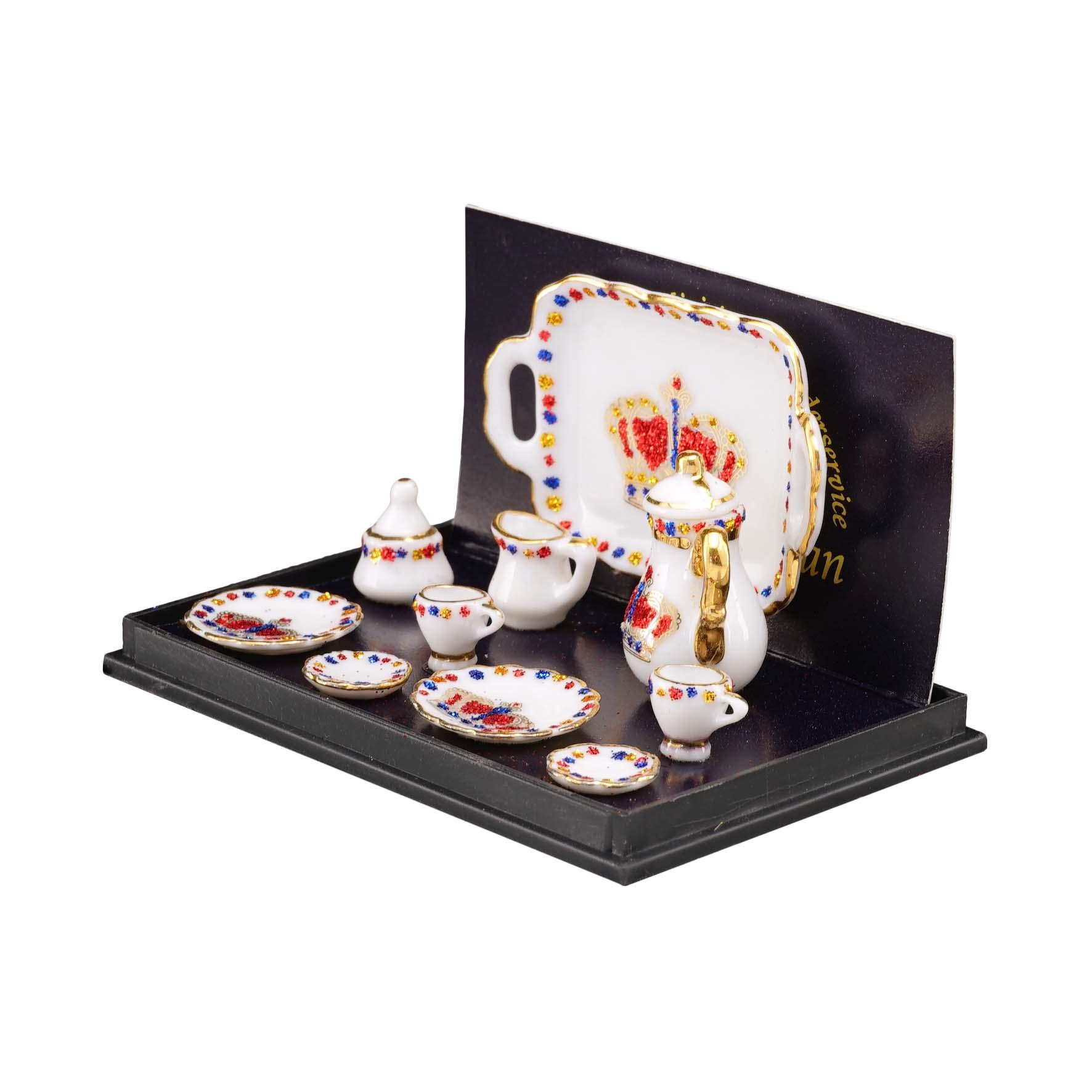 Kaffeeservice 15 teilig - Dekor Goldkrone