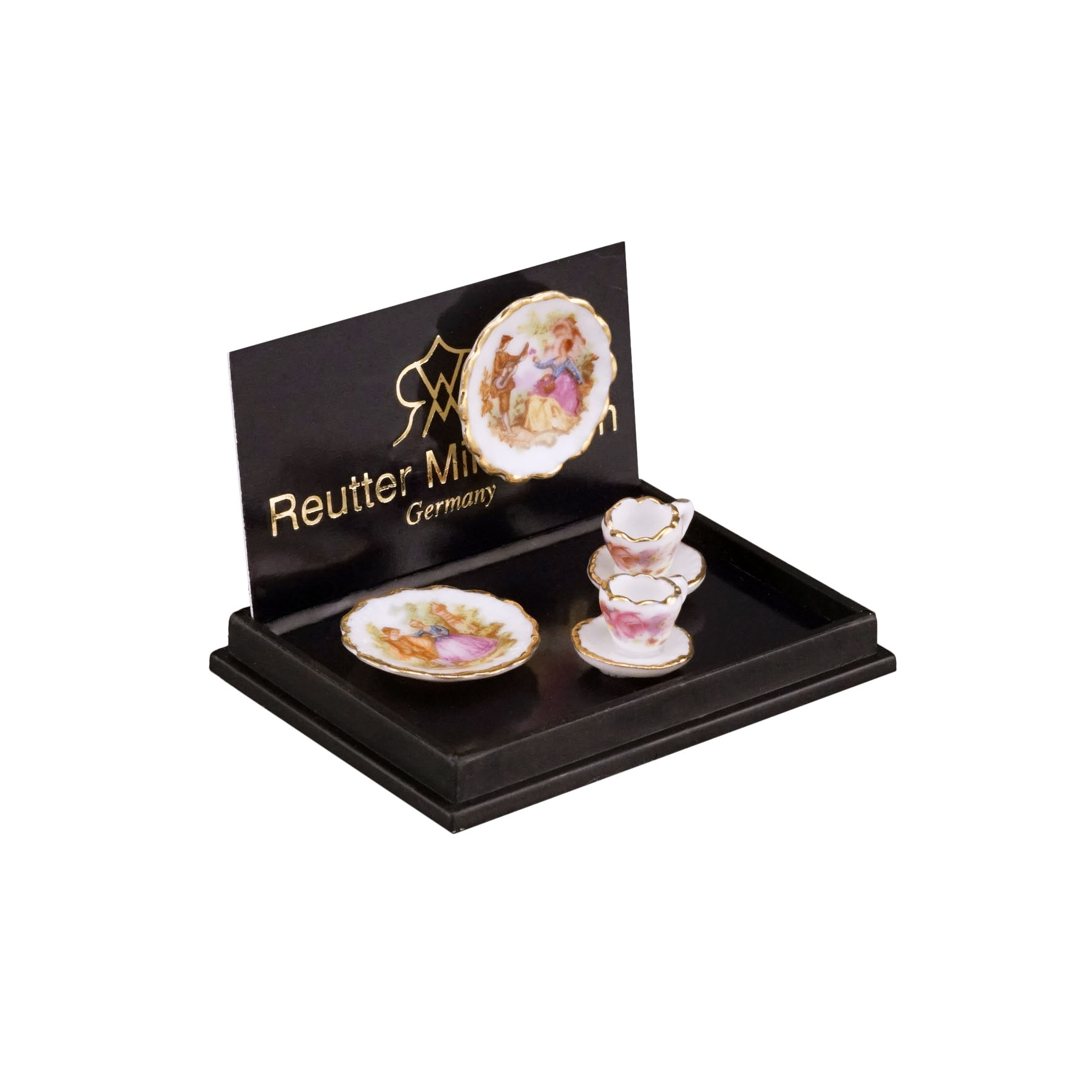 2 Kaffeegedecke - Dekor "Barock"