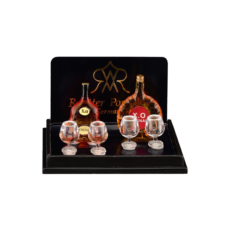 Cognacset mit 4 Gläsern