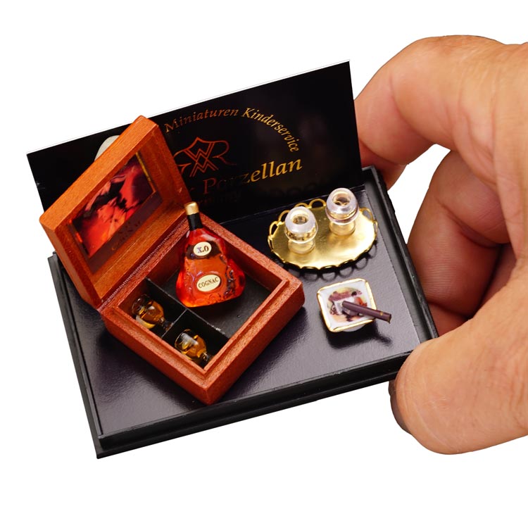 XO Cognac Set mit Zigarren und Gläßern